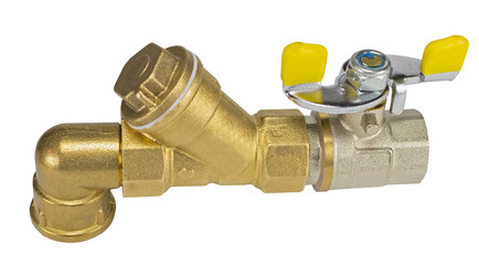 plumbing fittings on a white