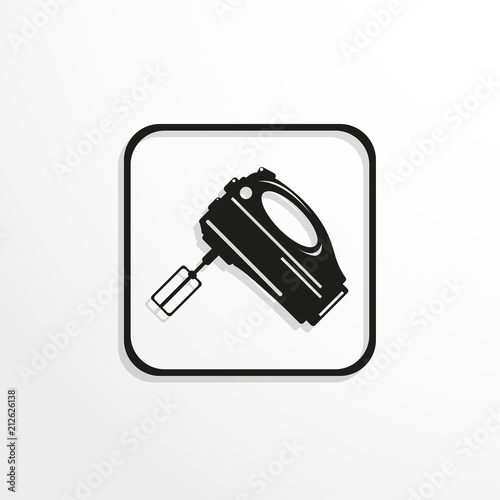 An Ordinary Kitchen Mixer For Cooking Vector Icon Stock Image
