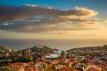 View from Pico dos Barcelos to the Funchal city, Madeira, Portugal