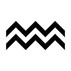 zigzag symbol vector. Typical egyptian, assyrian and greek motives vector symbol. Vector and illustration.