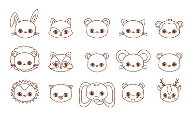 Kawaii animals desing