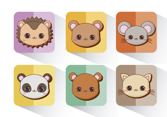 Kawaii animals desing