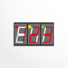 Component to the electronic microcircuit. Vector icon.