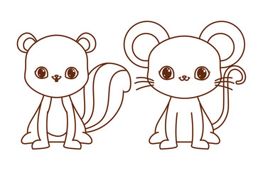 Kawaii animals design