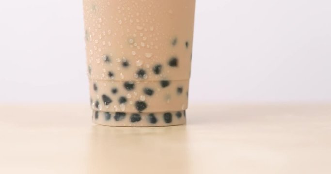 Iced bubble milk tea