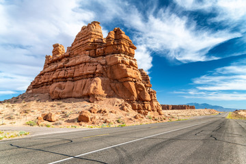 Capitol Reef Canyon mountains and road, Utah - USA © jovannig