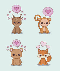 Kawaii animals desing