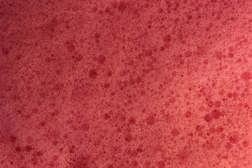 pink foam with bubbles 