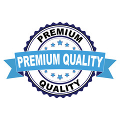 Obraz premium Blue black rubber stamp with Premium quality concept