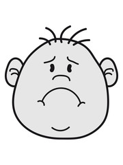 gesicht kopf traurig weinen heulen tränen unglücklich depressiv clipart comic cartoon