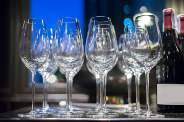 A lot of wine glasses