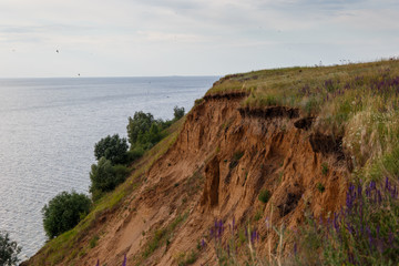 high Bank of the river