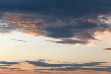 Fototapeta na wymiar colorful clouds at sunset