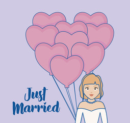 just married design