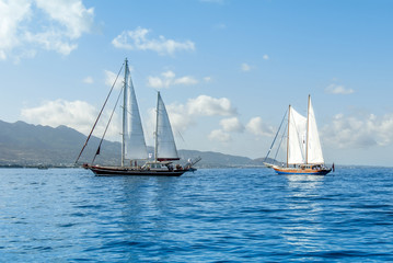 Bodrum, Turkey, 20 October 2010: Bodrum Cup, Gulet Wooden Sailboats
