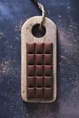 chocolate bar on a table