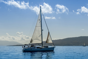 Obraz premium Bodrum, Turkey, 20 October 2010: Bodrum Cup, Gulet Wooden Sailboats