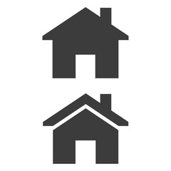 Home icon on white background.