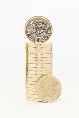 One pound coin, quid, gbp