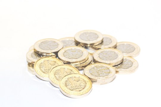 One pound coin, quid, gbp