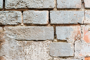 Old brick wall. Background. Blue