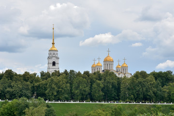 Fototapeta na wymiar View of the assumption Cathedral in Vladimir