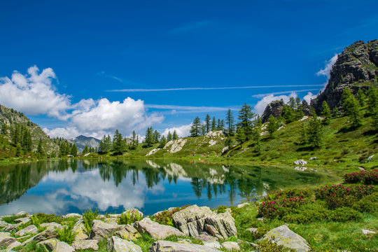 Lago Nero della Meja, Cuneo, Valle Maira