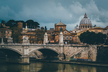 Obraz premium Storm in Rome, Italy 