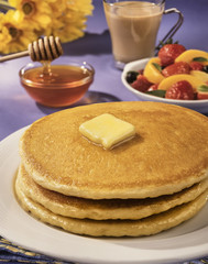 Pancake breakfast Colorful and perfectly baked pancakes