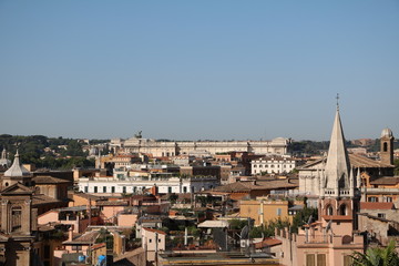 Obraz premium Above the rooftops of Rome, Italy