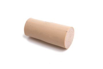 Wine cork  for bottle isolated on the white