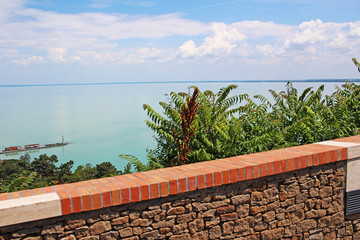 Balaton Hungary Tihany European big lake view 2018