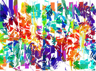 Grunge art color painting background.