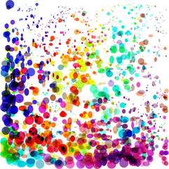 Abstract colorful bubbles background. Ideal for healthy lifestyle or relaxing concept background works.