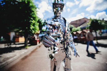 Obraz premium street, road, city, traffic, travel, urban, car, bike, highway, transportation, cars, night, sign, bicycle, building, old, people, lane, architecture