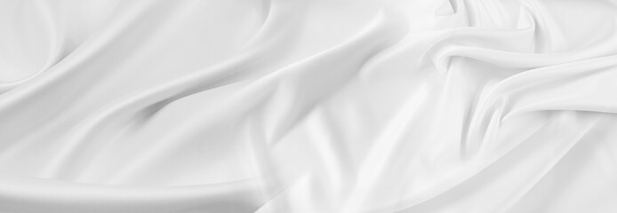 White silk fabric texture