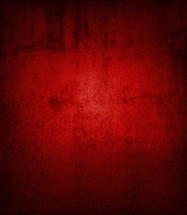 Red concrete wall