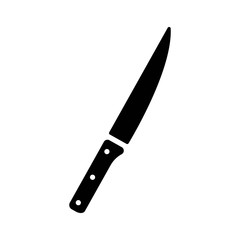 cutlery knife icon black vector