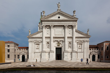 Fototapeta na wymiar The Chiesa del Santissimo Redentore, commonly known as Il Redentore, is a 16th-century Roman Catholic church located on Giudecca in the sestiere of Dorsoduro, in the city of Venice, Italy