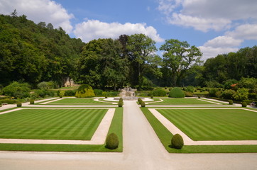 ABBAYE DE FONTENAY JARDIN ET FONTAINE Cote d'Or BOURGOGNE FRANCE