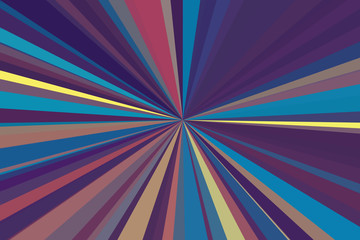 Multicolor abstract rays background. Colorful stripes beam pattern. Stylish illustration modern trend colors.