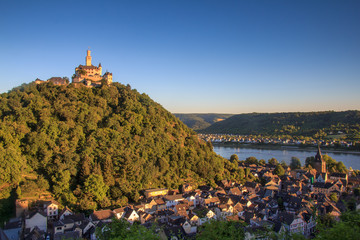 Naklejka premium Die Marksburg über Braubach, Deutschland
