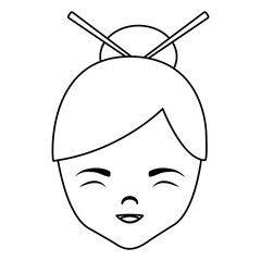 Asian woman icon