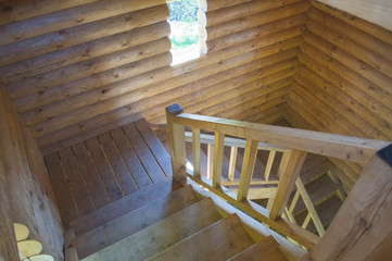 Wooden staircase design