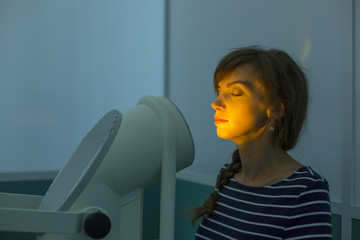 Photo therapy. The clinic procedure which makes your skin more shiny, smooth and clean.