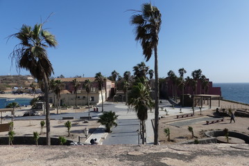 La Place de l'Europe vue depuis le mus&eacute;e historique, &icirc;le de Gor&eacute;e