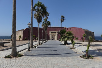 Fototapeta na wymiar Musée historique, île de Gorée, Sénégal