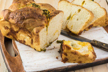 Jalapeno cheese bread.