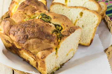 Jalapeno cheese bread.