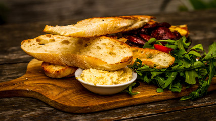 Cafe brunch shallow depth of field